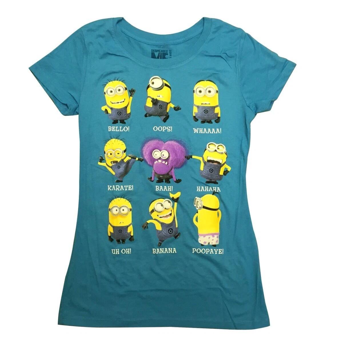 Despicable Me Movie Minion Talk Junior Children s T-shirt 140