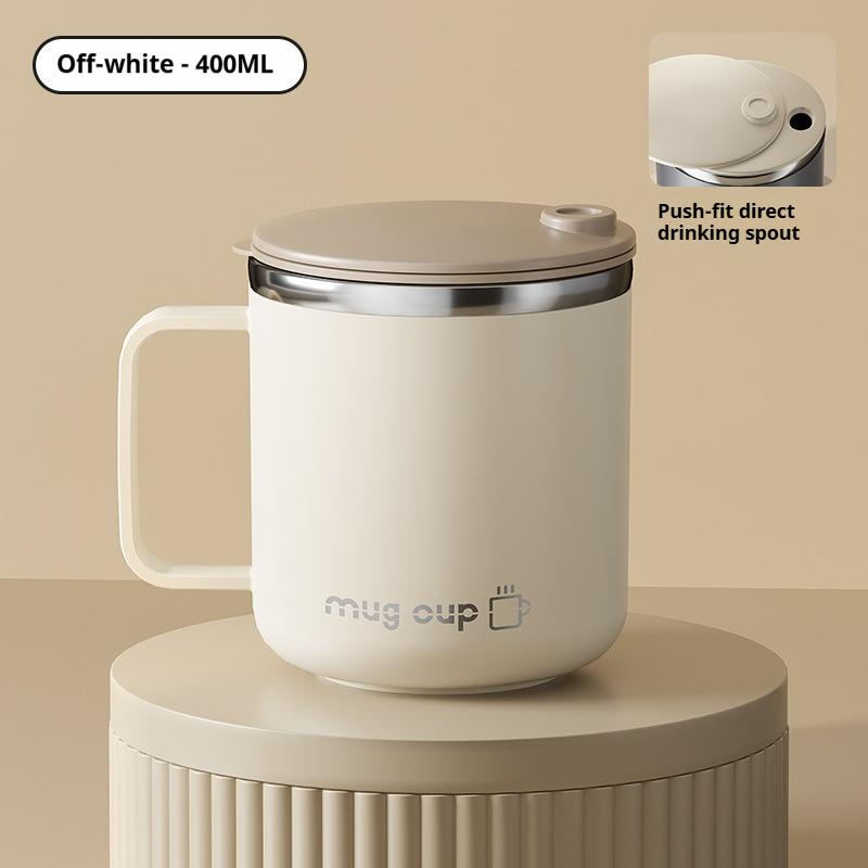 400ML Leak Proof Drinking Cup Stainless Steel Coffee Cup With Lid Drinkware Double Wall Water Bottle Thermal Cup Milk Coffee Mug