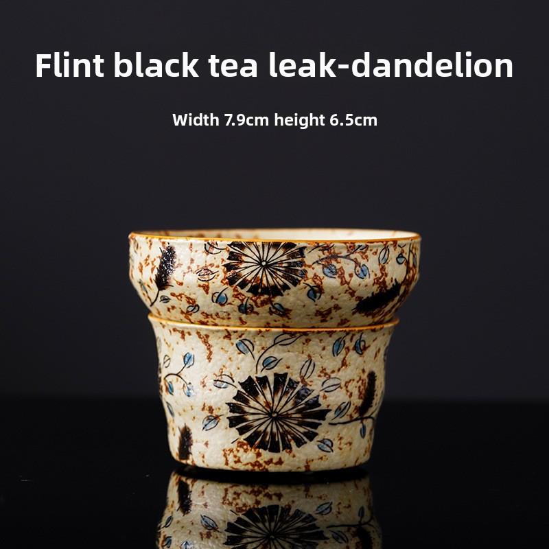 Blue and White Porcelain Tea Strainer Integrated with Ru Kiln Fairness Cup Chinese Style Filter for Gongfu Tea Ceremony