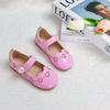 Girls' leather shoes, new spring and autumn models, children's shallow single shoes, soft-soled performance shoes, British-style princess shoes for