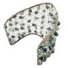 Lily-Crystal [P4406] - Bracelet artisanal 'Callas' vert - 17x8. 5 cm