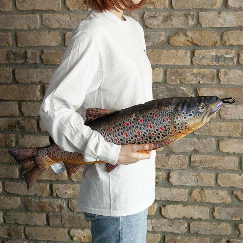 Dulton Fishes Brown Trout 70 Fish Cushion for Everyday Life Large Body Pillow Marine Life Nordic trutta FISHES Total Length 70cm Öring/Brown