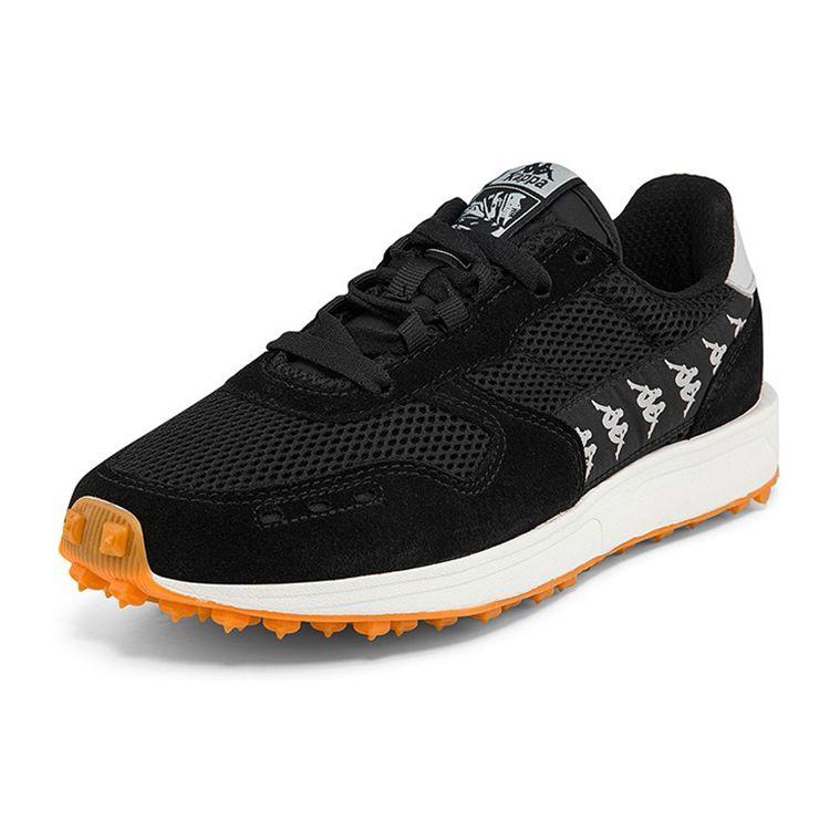 Kappa Leather Fabric Synthetic Leather Retro Sports Low-Top Lifestyle Shoes Unisex sneakers Black K0BY5MM26-990