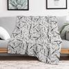 Curlew repeat Throw Blanket No Pilling Soft Warm Blanket for Bed