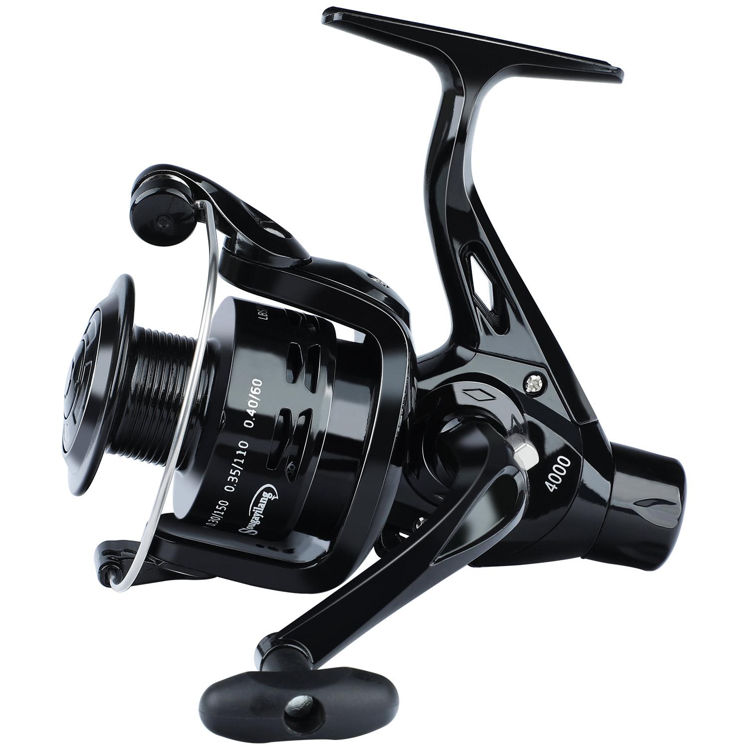 

Sougayilang New 2 Colour Spinning Fishing Reel 4000 Series 11+1BB 5.5:1/5.2:1 Spinning Fishing Reel Feeder Fishing Carp Fishing Reel Series 4000 чорний