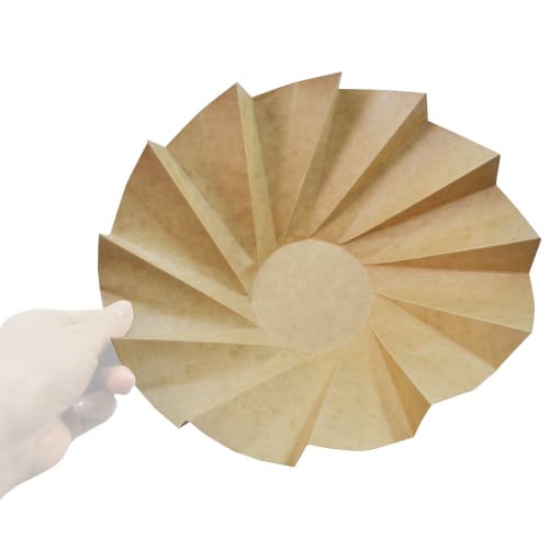 Artnap Disposable Origami Cups, Brown, 12.5 x 8.5 x 10cm, AMOK003, Pack of 20