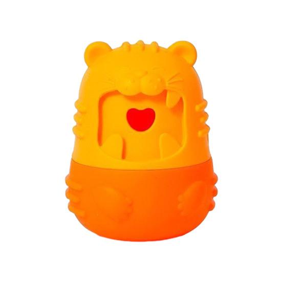 Small Bear Shaped Treat Dispenser Dog Enrichment Stimulation Puzzle Toy Interactive Silicone Chew Toy for Puppy Small Dogs