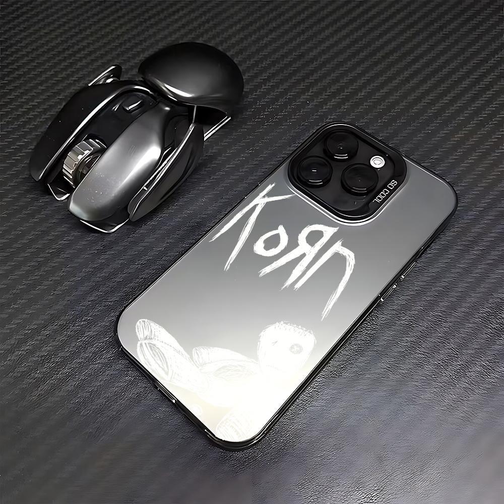 K-Korn Rockband Handyhülle für iPhone 16e, 16, 15, 14, 13, 12, 11 mini, Pro Max, X, XR, XS Max, 8, 7 Plus – stoßfeste, matte Rückseite