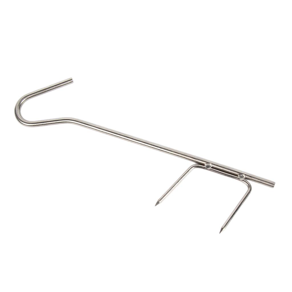 10Pcs Butcher Hooks, Smoking Hooks Set Hooks for Fish Smoking, Fishing Smoking Hooks Set, Stainless Steel Smoking Hooks