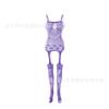 Sex Underwear Uniform Jacquard Onesie Lace-up Crotch Tights Stockings