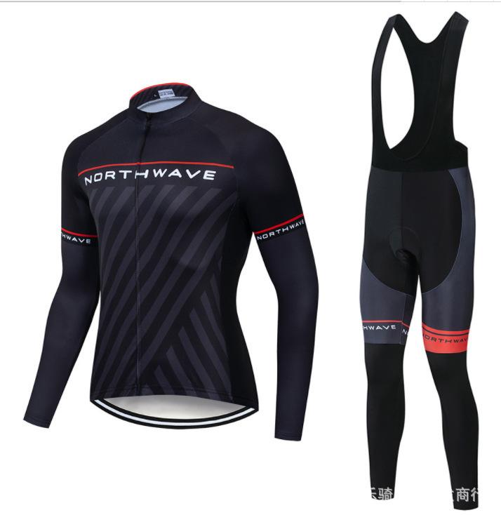 Cycling Suit Long Sleeve Suit Men's and Women's Quick-Drying Highway Mountain Bike Suit Outdoor Cycling Equipment