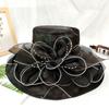 Wind Lace Big Edge Sun Hat Children Summer Elegant Flower Fashion Hepburn Style Sun Hat Sun Protection Beach Hat
