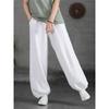 Baumwoll-Leinen-Hose Damen Retro Damen Lockerer Bloomers-Hose