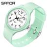 Sanda 6060 Dual Calendar Waterproof Quartz Watch for Casual Outdoor Wear - Men's & Women's Student Wristwatch