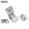 90 Degrees Door Buckle Lock Right Angle Latch Lock Security Hasps Stainless Steel Gate Padlock 3/4/5inch Door Hardware