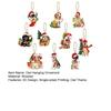 10Pcs Chinese Style Owl Hanging Ornament Farmhouse Rustic Handmade Wooden Owl Decoration Christmas Tree 2D Flat Bird Hanging Decor