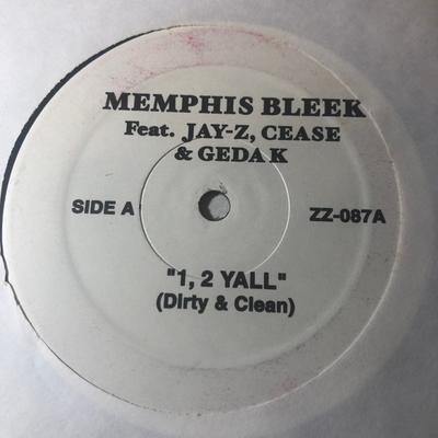 12-Zoll Schallplatte MEMPHIS BLEEK, JAY-Z, LIL' CEASE &  - 1, 2 Yall ZZ087 Eigenpressung Unbekannt Rap & Hip-Hop/R&B Gebraucht