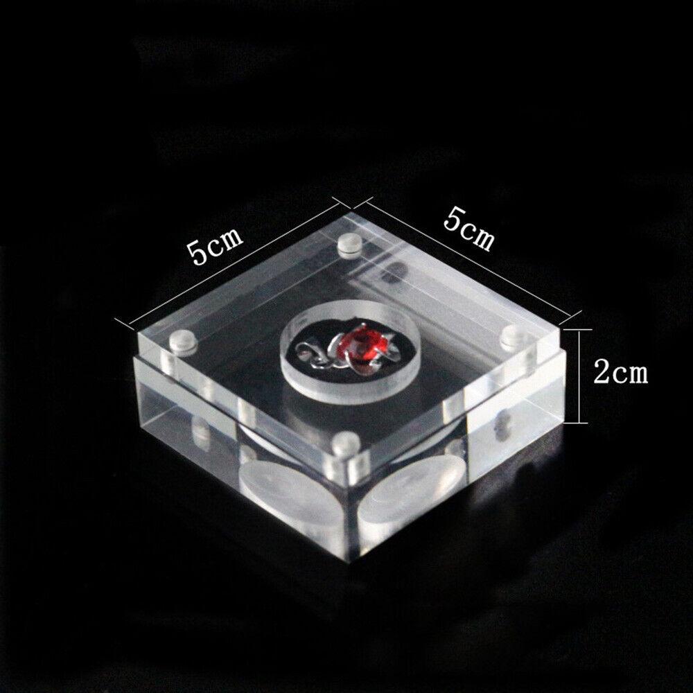 

Підставка для ювелірних виробів Коробка для зберігання ювелірних виробів Акриловий контейнер Органайзер Високоякісний Тримач для коштовностей Round 5x5x2cm