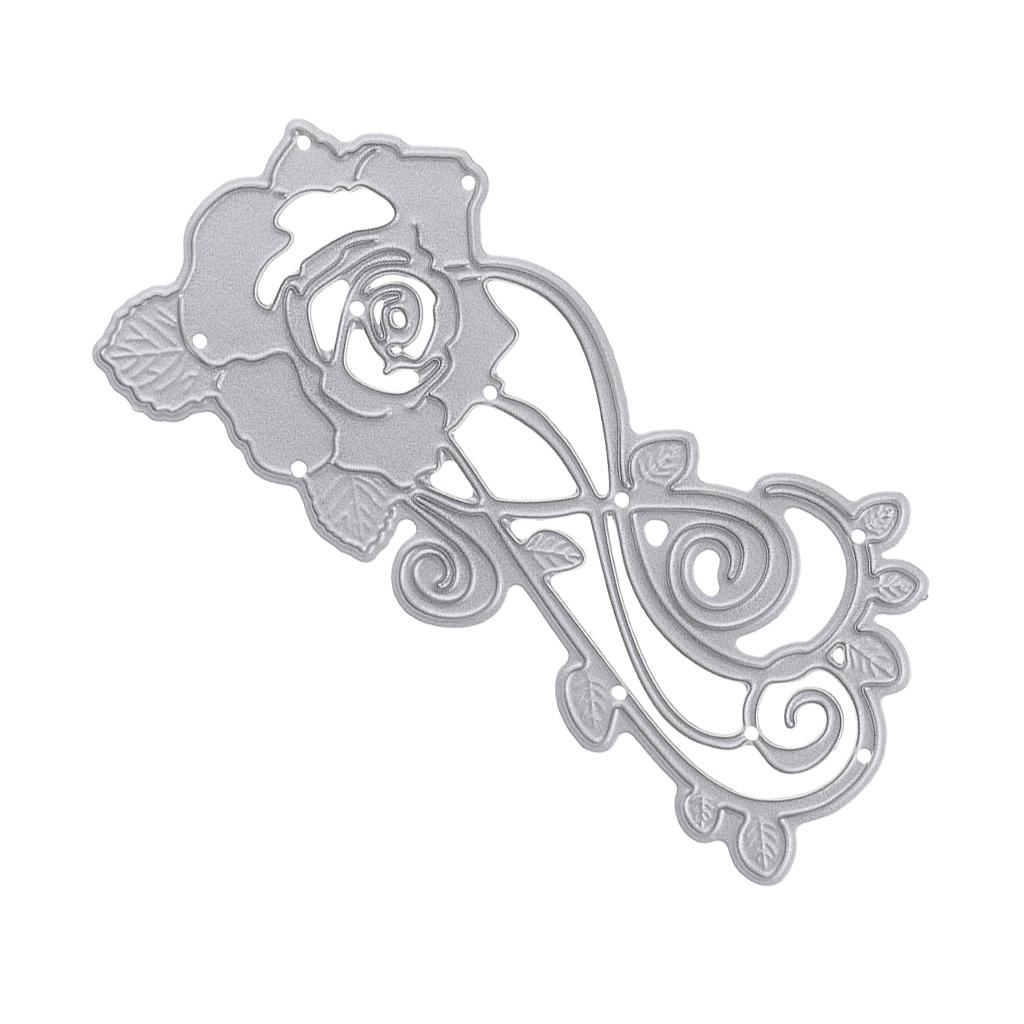 DIY Rose Flower Metal Cutting Dies for Photo Album Card Making Paper ...