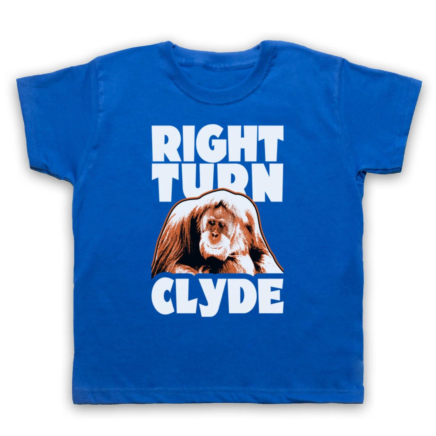 EVERY WHICH WAY BUT LOOSE UNOFFICIAL RIGHT TURN CLYDE KIDS CHILDS T-shirt 110