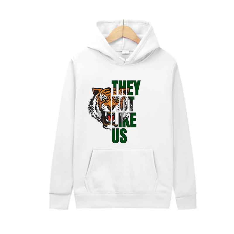 

Outdoor Sports Jogging Hoodie Tiger Letter Print Fashion Trends Top Men Casual Streetwear Pullover Spring Autumn Unisex Clothing S