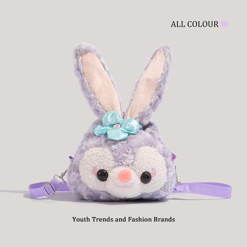 

Сумка Xingdailu мультяшная милая плюшевая сумка-мессенджер кукла балетного кролика фиолетовый