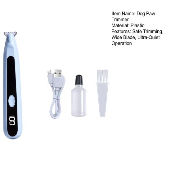 Trymer do łap psa Cichy Szerokie Ostrze Trymer do łap zwierząt Bezprzewodowy Elektryczny Trymer do pielęgnacji zwierząt na łapy Uszy Twarz Zad