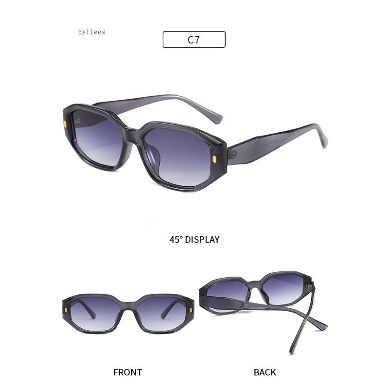 Retro Small Oval Sunglasses Women Trendy Casual Cat Eye Frames Sun Spectacles Male Vintage Narrow Shades Uv 400 Protection Female Gafas De Sol