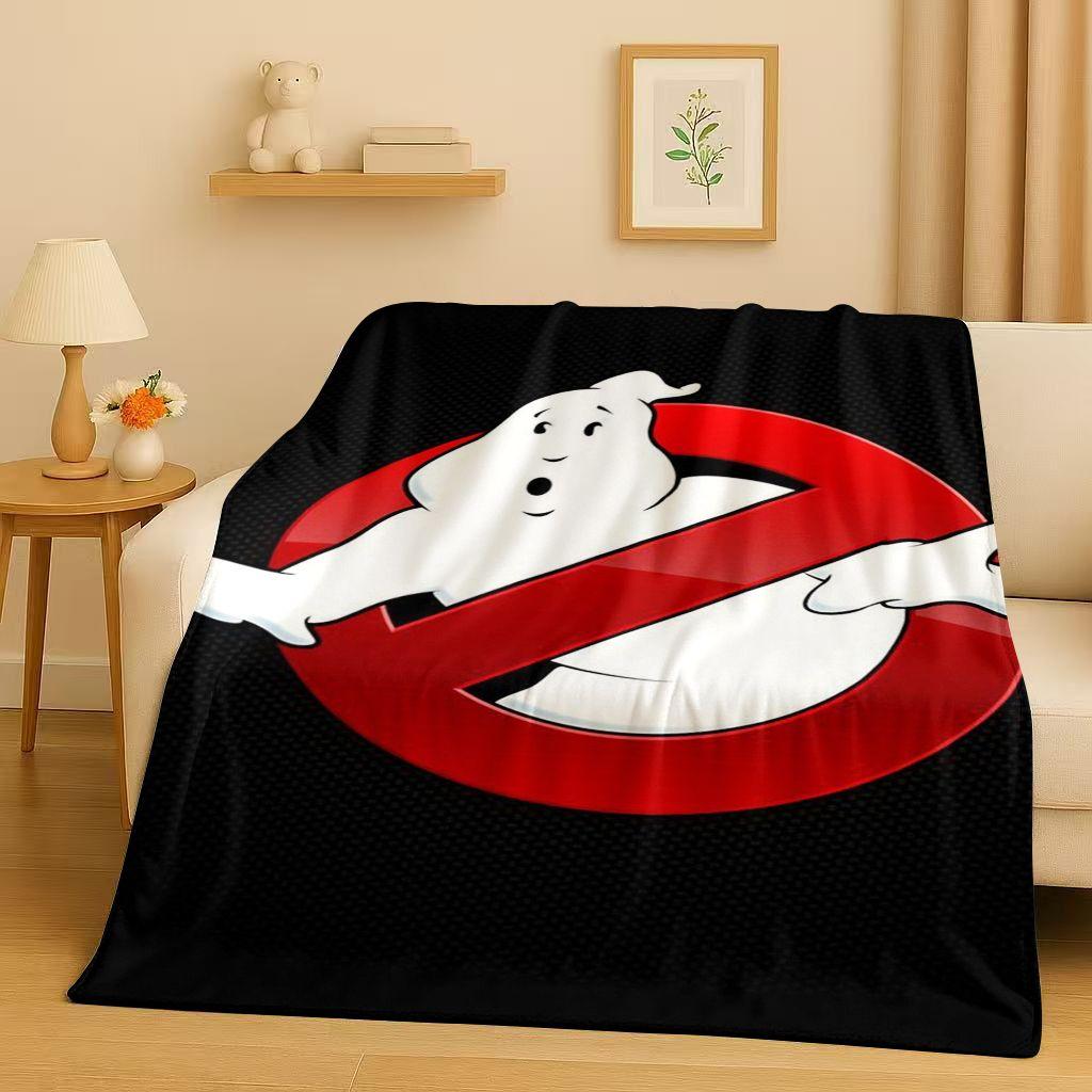 3D Horrorfilm G-Ghostbusters Cartoon Flanelldecke, Ultraweiche Warme Plüschdecke für Zuhause Schlafzimmer Bett Sofa Abdeckung Büro Kinder