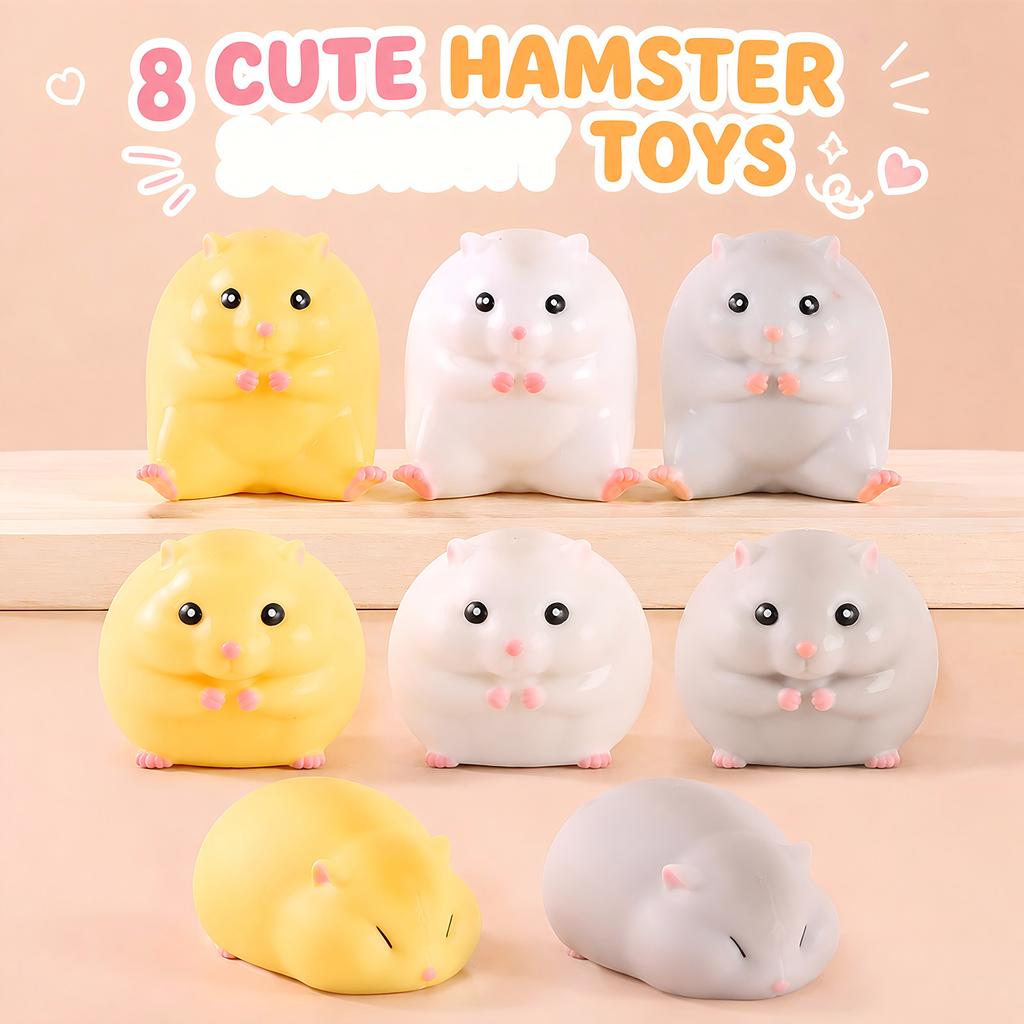Hamster Simulation Toy Soft Slow Rising Stress Toy for Adults and Children Sensory Toy Decor