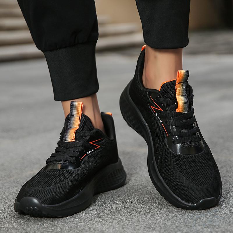 Fashion Men's Summer Versatile Outdoor Travel Anti Slip Soft Sole Breathable Mesh Casual Sneakers Men's Shock-absorbing Running Shoes