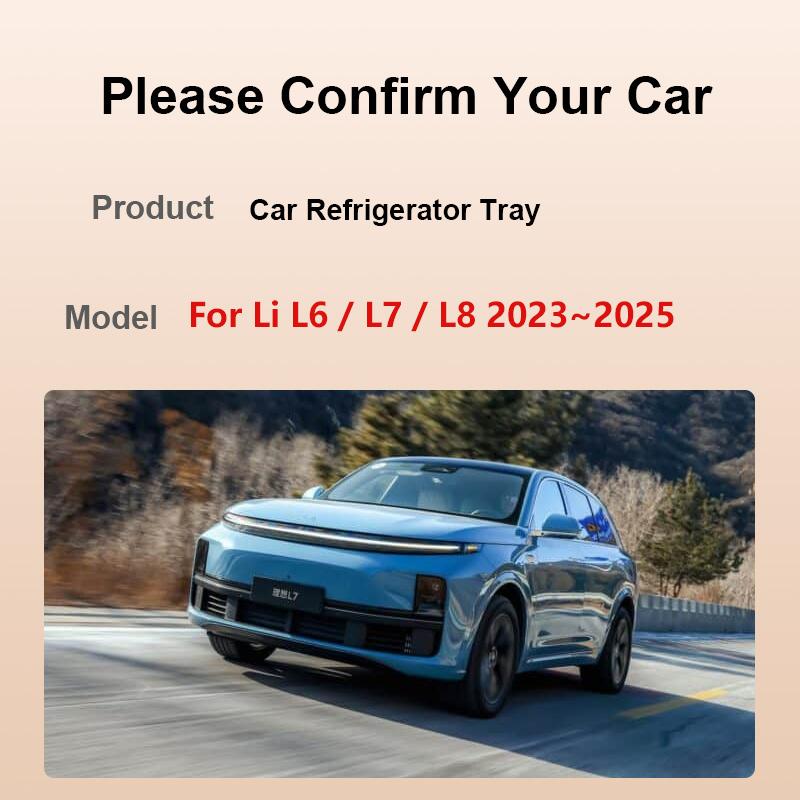 Refrigerator Tray For Lixiang Li L6 L7 L8 2023~2025 2024 Silicone Car Storage Box Mat Storage Pad Restyling Interior Accessories