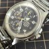 Used Working condition SEIKO V657-9039 Chronograph Quartz Men's Watch Management K26a