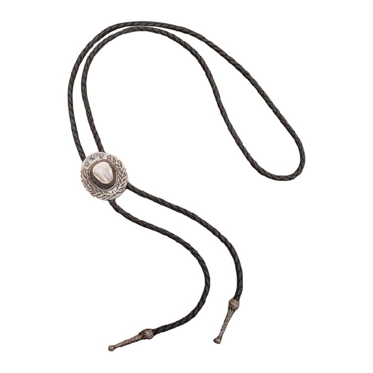 6Pcs Men's Fashion Rodeos Bolo Tie with Adjustable Leather Strap and Western Cow Skull Metal Pendant Necktie Necklace