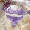 French Lace Lingerie Set: Sexy Hollowed-Out Bra & Thong Duo