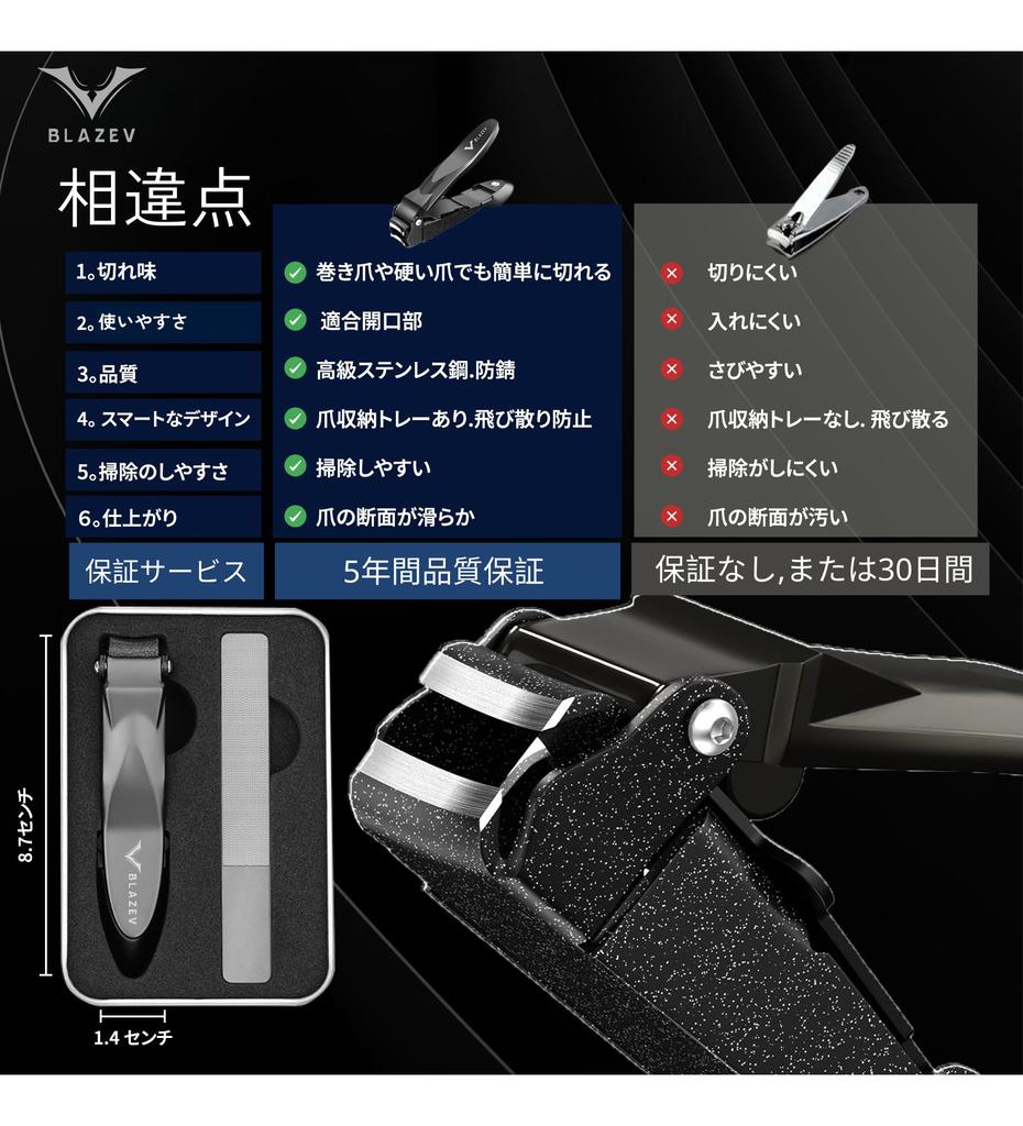 stainless steel nail clippers new Premium gunmetal finish with curved Convenient for everyday use and a popular Includes file and storage limited