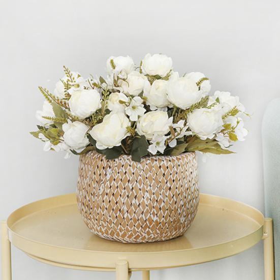 1Pc Artificial Peony Wedding Flower Blossom Home Living Party Room Decoration