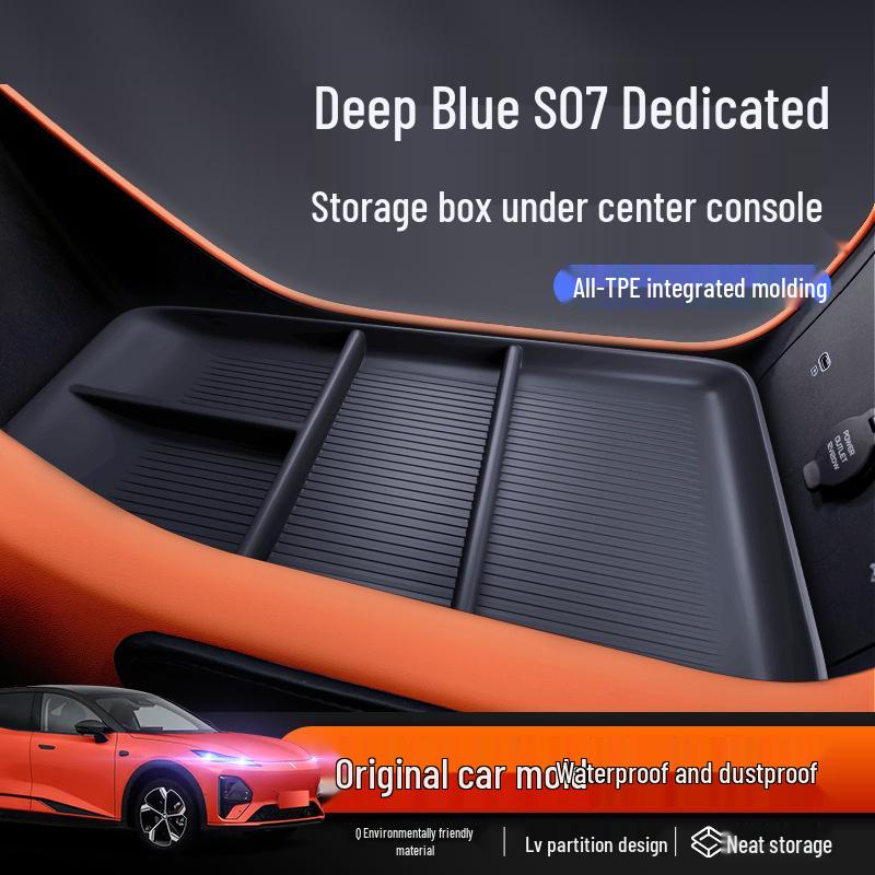 Deep Blue S07 Center Console Storage Box: Car Armrest Interior Modification Accessories