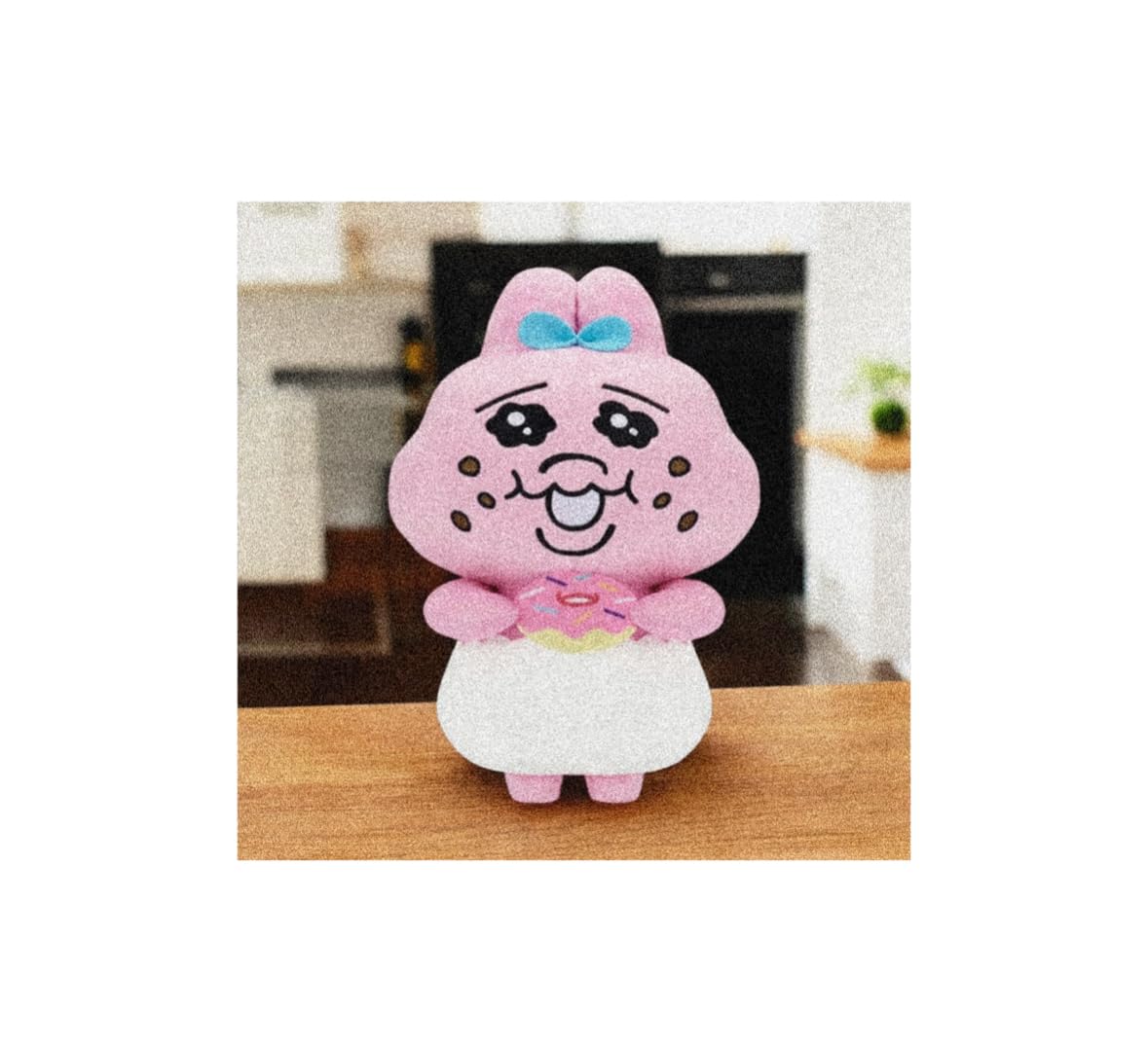 

Official Opan Usagi Mania! Fluffy Plush Toy with Big Appetite, Approx. 22cm (Donut)