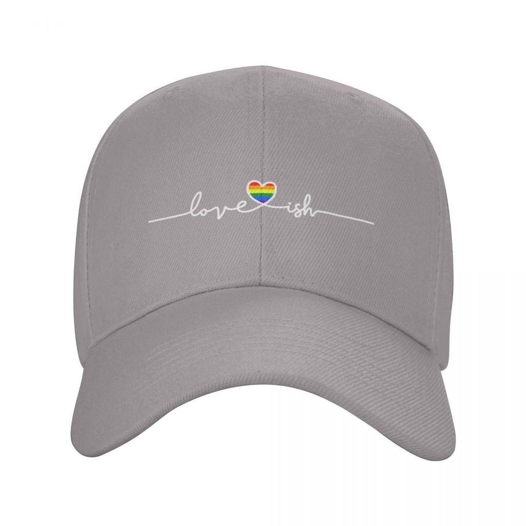 Personalized Fashion Rainbow Hearbeat LGBT Baseball Cap Unisex Women Adjustable Unisex Gay Pride Lesbian Dad Hat Outdoor Sun Hat