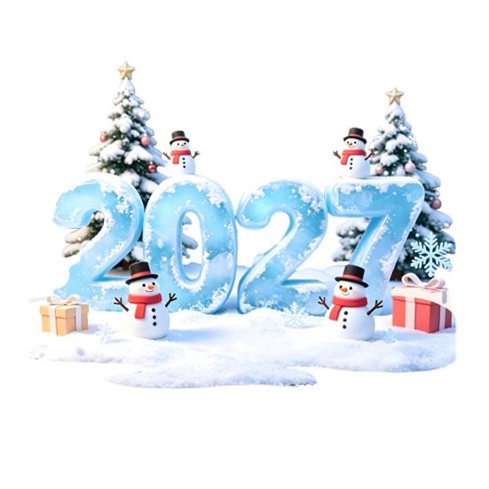 Decorative Glass Stickers 2027 Christmas Winter Window Cling, Static Sticker with Snowman, PVC Tree, Snowfalke, Removable Waterproof Door Decal Decals