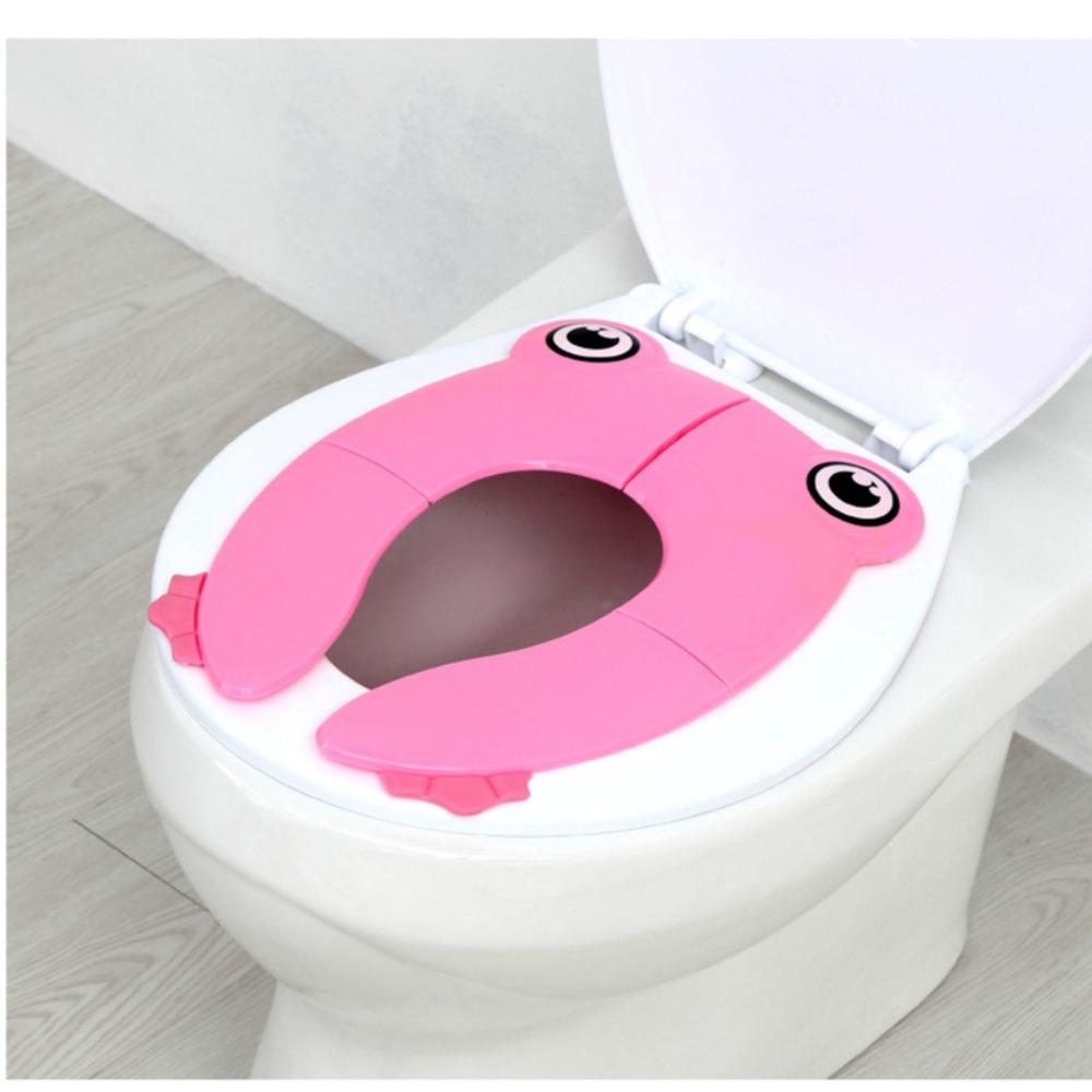 

Portable Travel Toilet Seat Non Slip Potty Seat Cover Cute Folding Potty Seat Travel
