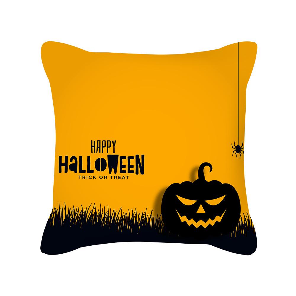 New Halloween Pillowcase Halloween Pillowcase Pumpkin Home Cushion Office Lumbar Backrest