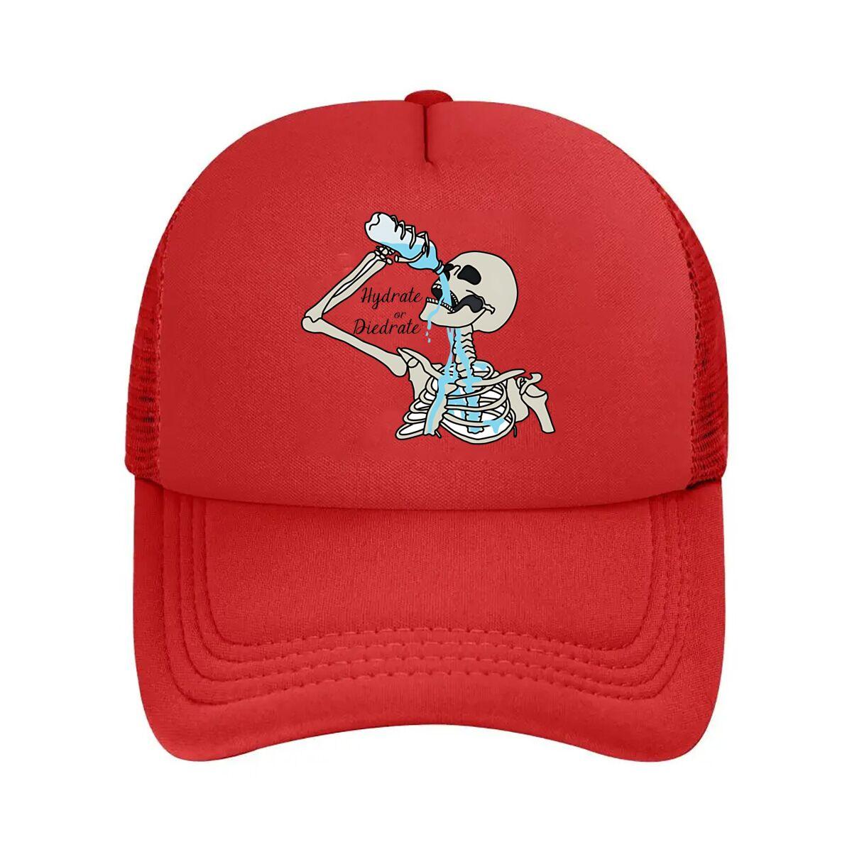 Hydrate or Diedrate Sticker Mesh Baseball Cap One Size