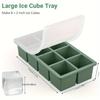 8 Grids Reusable Silicone Ice Cube Mold BPA Free Ice Maker Food Grade Maker Form Frozen DIY Ice Cubes Mould Tray With Lid