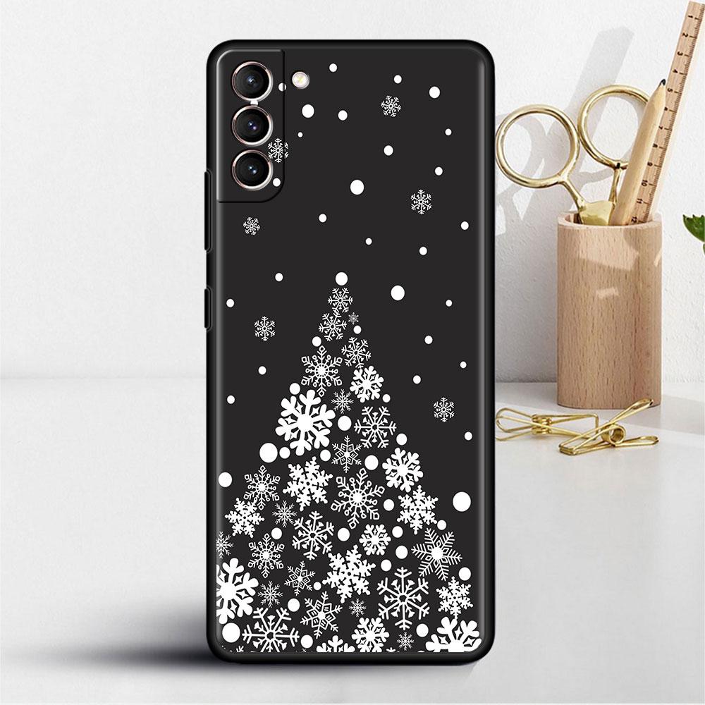 Merry Christmas In Winter Soft Case For Samsung Galaxy S22 S20 FE S21 S10 S9 Plus S8 Note 20 Ultra 10 Lite Phone Cover Shell