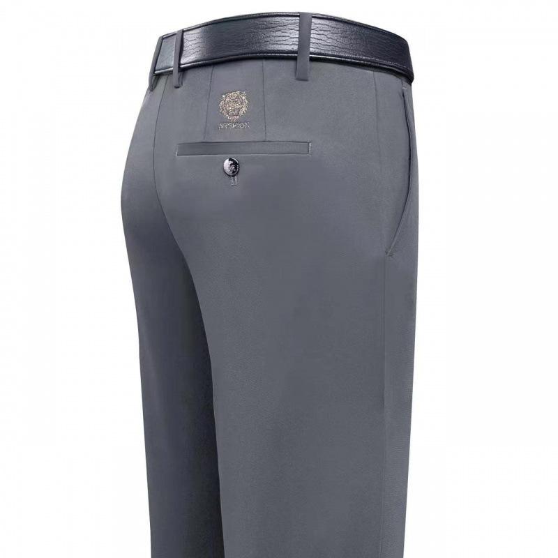 

Men s Straight-Leg Wrinkle-Resistant Tiger Embroidery Stretch Pants for Autumn/Winter Waist 40 (3 1 )