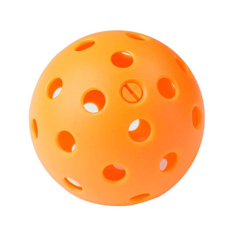 74Mm 40 Holes Luminous Pickleball Durable Multicolor Elastic Seniors Tennis Glow In The Dark Pe Ball Indoor Utdoor
