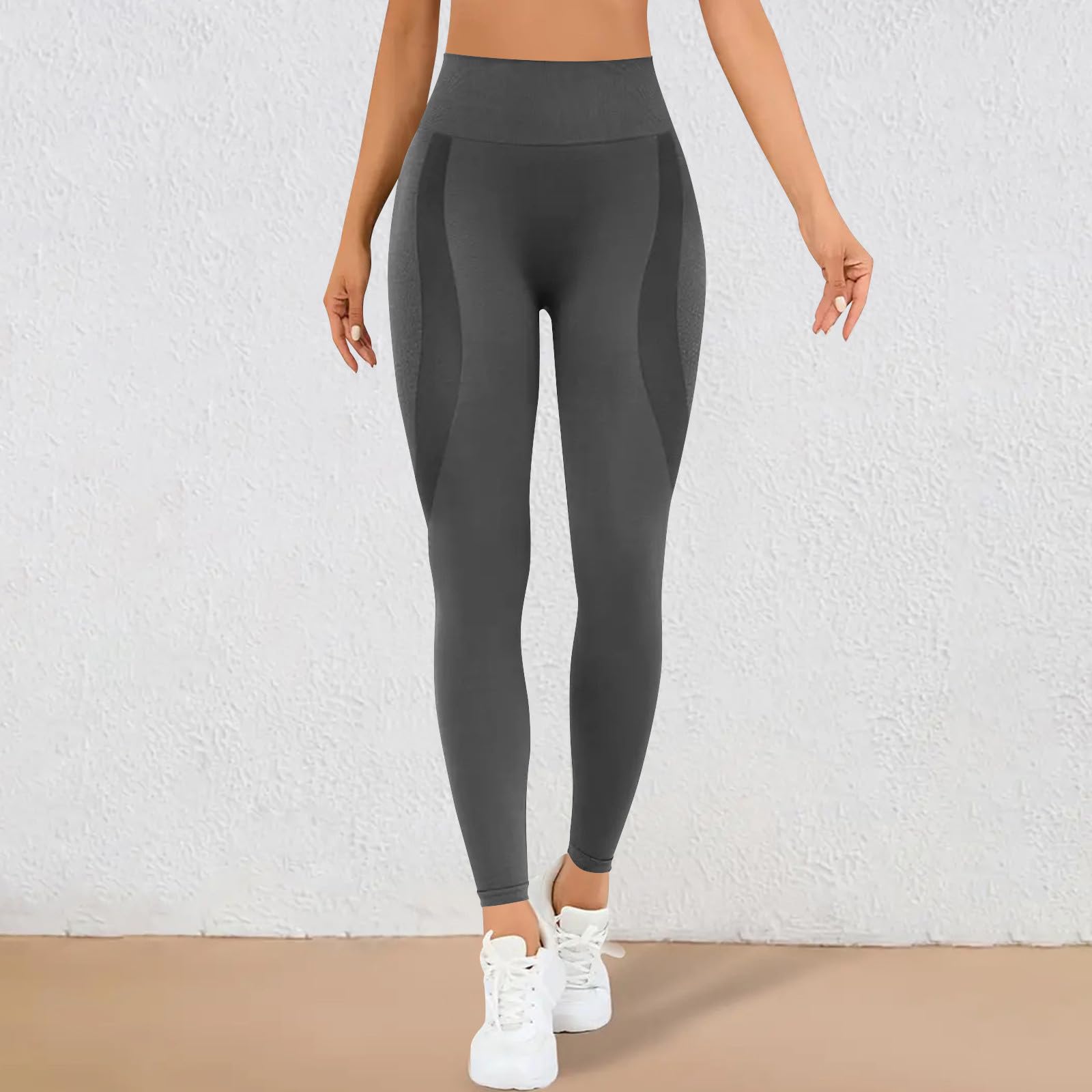 

Women s Compression -Orange Peel Leggings Seamless Gym Workout Leggings High Waist Belly Controlled Yoga Pants L