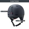 DICE Helmet D6 Freeride Lightweight Model D6 LXL MBK Ski/Snowboard 59-62cm